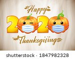 happy thanksgiving day 2020.... | Shutterstock .eps vector #1847982328
