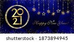 2021 a happy new year symbol... | Shutterstock .eps vector #1873894945