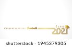 2021 congratulation graduate... | Shutterstock .eps vector #1945379305