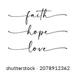 Faith  Hope  Love   Bible...