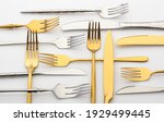 Metal Forks And Knives On A...