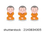 buddhist teaching to see no... | Shutterstock .eps vector #2143834305