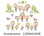 illustrations of happy cartoon... | Shutterstock .eps vector #1200601858