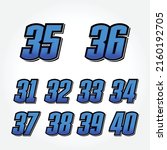 simple star racing start number ... | Shutterstock .eps vector #2160192705