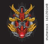 mecha head samurai with sacred... | Shutterstock .eps vector #1621501648