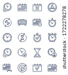 simple calendars and clocks... | Shutterstock .eps vector #1722278278