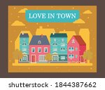 creative love in town poster... | Shutterstock .eps vector #1844387662