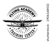 flying academy emblem design....