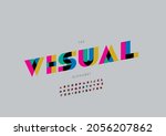 vector of stylized visual... | Shutterstock .eps vector #2056207862