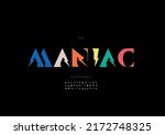 vector of stylized maniac... | Shutterstock .eps vector #2172748325
