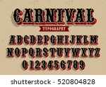 Vector Of Vintage Carnival Font ...