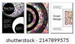 cover design. set of 3 covers.... | Shutterstock .eps vector #2147899575