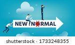 business vision what new normal ... | Shutterstock .eps vector #1733248355