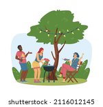 friends and neighbors have... | Shutterstock .eps vector #2116012145