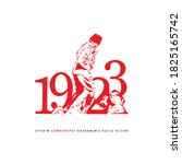 1923. 29 ekim cumhuriyet... | Shutterstock .eps vector #1825165742