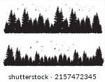 pine trees. dense pine forest.... | Shutterstock .eps vector #2157472345