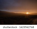 Sunset with rain at Lamar Valley, YNP Wyoming