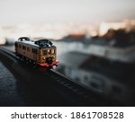 Train Model On The Railway On A ...