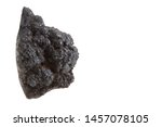 Small photo of Germination Of Iron ore isolated on white with clipping path. Metal charm believed to be invulnerable.