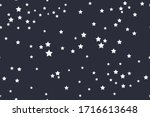  stars on a black  background.... | Shutterstock .eps vector #1716613648