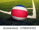 Costa Rica Flag On Ball At...