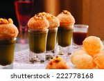 Small photo of Have a panipuri shot with a completely new twist. This absolutely spicy delight will gratify your senses and leave you wanting for more. Here more is less.