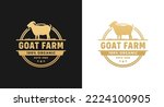 Goat Farm Logo Vector Or Goat...