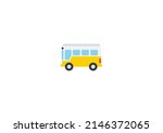 Bus Vector Isolated Emoticon....