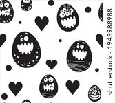 Easter Pattern With Funny And...