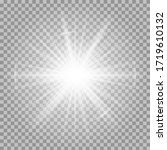 white glowing light burst... | Shutterstock .eps vector #1719610132