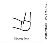 elbow pad icon vector icon... | Shutterstock .eps vector #1975753712