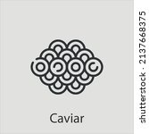 caviar  icon vector icon... | Shutterstock .eps vector #2137668375