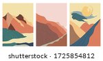 abstract mountain landscape... | Shutterstock .eps vector #1725854812