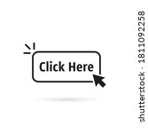 black click here button with... | Shutterstock .eps vector #1811092258