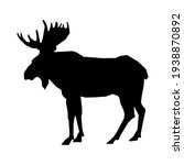 vector icon deer sign. image... | Shutterstock .eps vector #1938870892