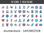 medical and healthcare icon set ... | Shutterstock .eps vector #1692802528