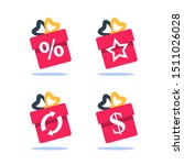 gift box  loyalty program  earn ... | Shutterstock .eps vector #1511026028