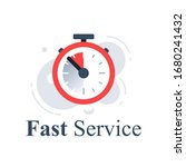 fast or slow service  delivery... | Shutterstock .eps vector #1680241432