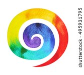 7 Color Of Chakra Symbol Spiral ...