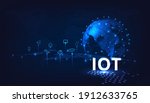 internet of things iot  concept.... | Shutterstock .eps vector #1912633765