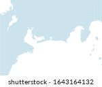 dotted japan map  tokai region... | Shutterstock .eps vector #1643164132