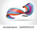 bright colorful paint spectrum... | Shutterstock .eps vector #1640343115