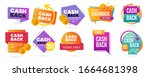 money cash back vector labels... | Shutterstock .eps vector #1664681398