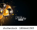 vector happy birthday... | Shutterstock .eps vector #1806661585