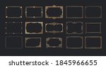 art deco gold frames and... | Shutterstock .eps vector #1845966655