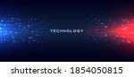 abstract technology horizontal... | Shutterstock .eps vector #1854050815