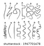hand drawn black arrows... | Shutterstock .eps vector #1967701678