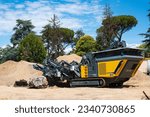 Small photo of tracked mobile crusher, stone crusher
