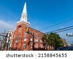 Small photo of Newark, NJ - May 19,2022: Saint Stephen Grace Church is a historic church on Ferry Street and Wilson Avenue in the Ironbound of Newark, Essex County, NJ, US.