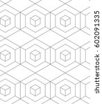 regular geometric. seamless... | Shutterstock .eps vector #602091335